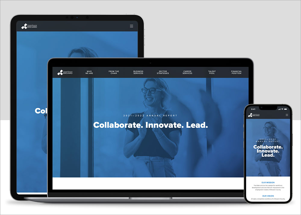 CareerSource Brevard's 2021-2022 annual report can be viewed on your mobile phone, tablet or computer