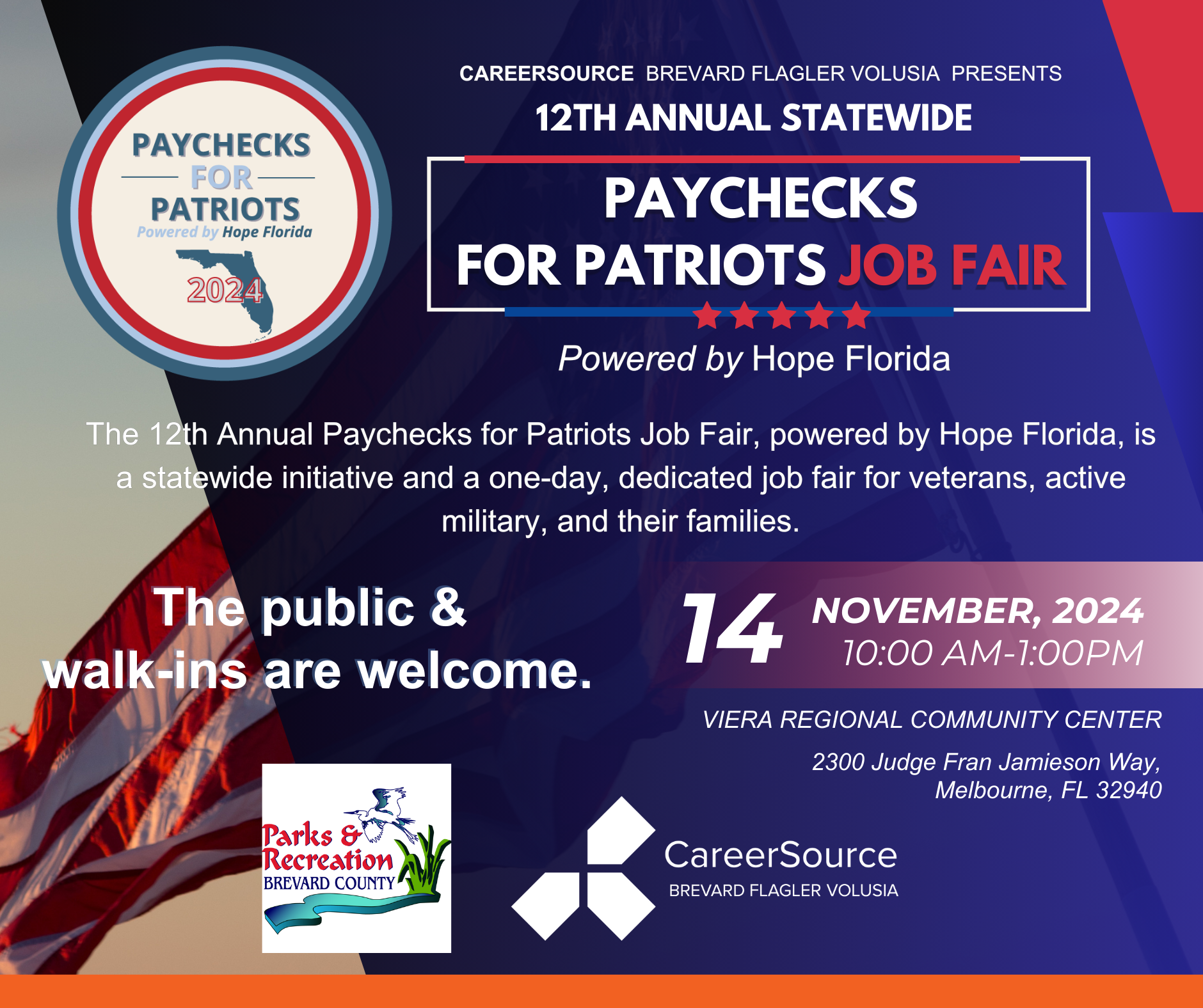 paychecks for patriots 2024 powered by Hope Florida