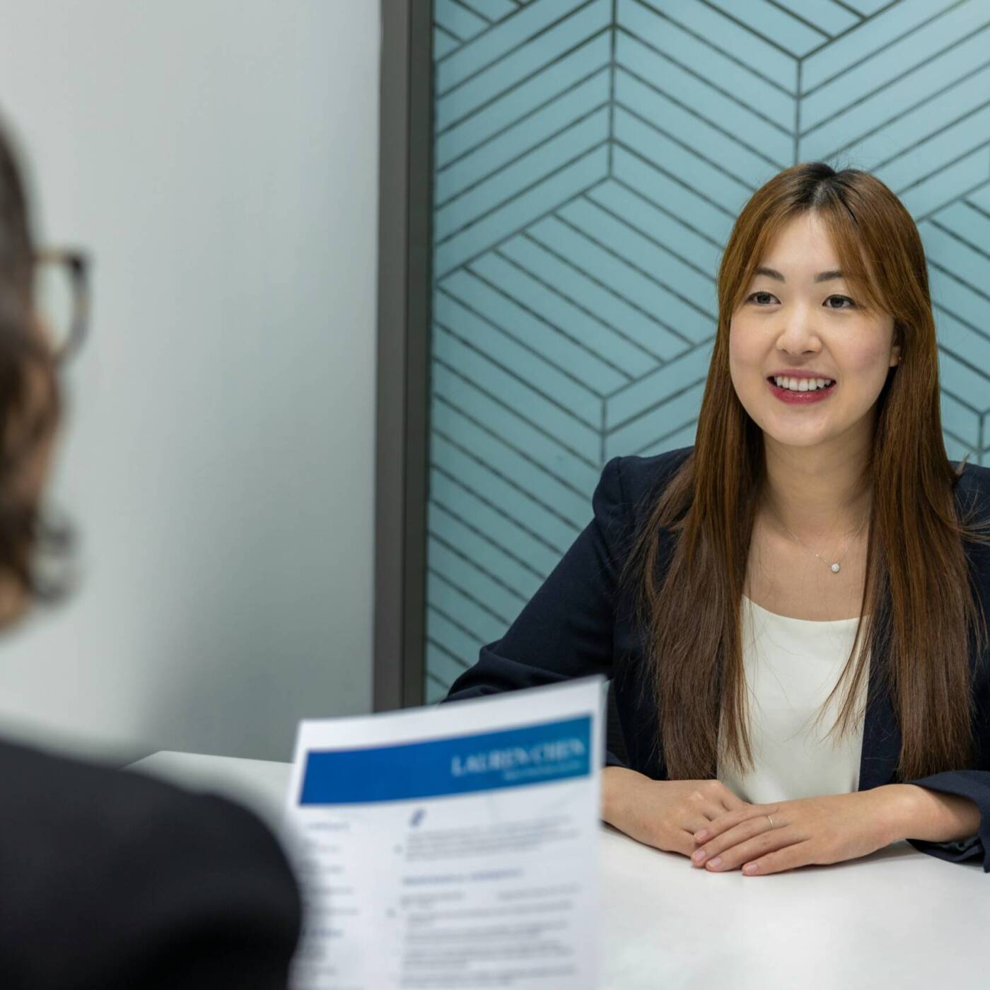 Job Interview 2 women at desk